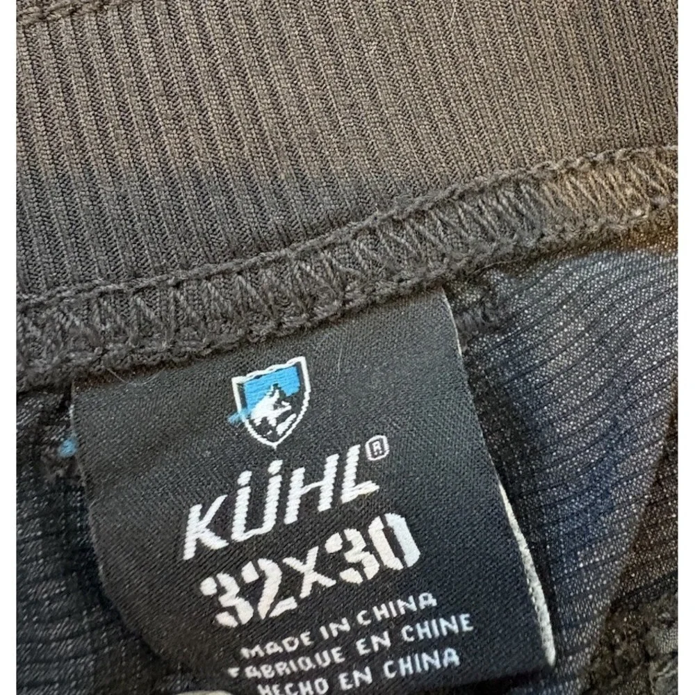 Kuhl Weekender Pants Men's 32x30 Black Tuff Lite Stretch Zip Ankle Hiking Gray